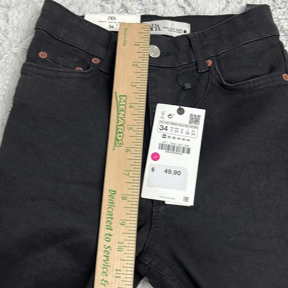 Zara The High Waist Skinny Flare In black size 2 - Picture 5 of 12